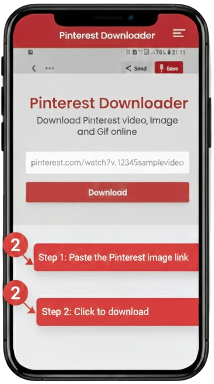 Paste image link in downloader